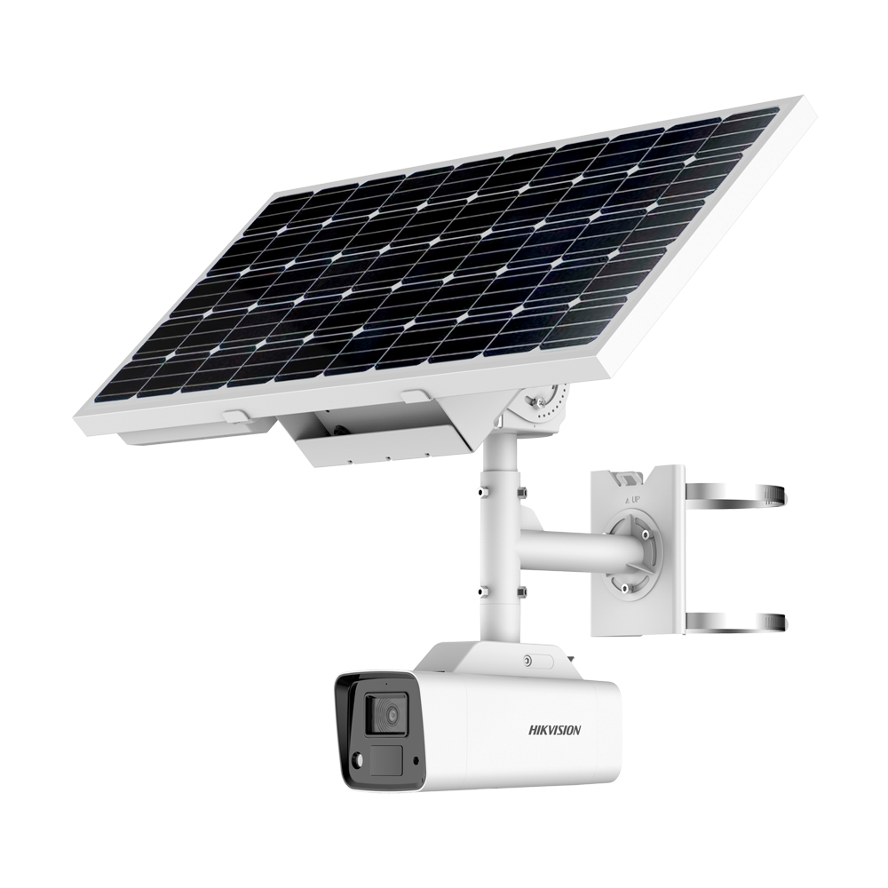 Hikvision Caméra IP Bullet 4G avec Alimentation Autonome / Solaire DS-2XS2T47G1-LDH/4G/C18S40
